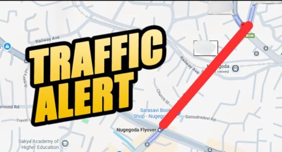 Traffic Restrictions In Nugegoda From 2 PM